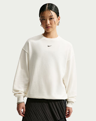 【naipi634】 S/S CREWNECK BAGGY SWEAT Nike Studio Fleece Lightweight Women's Oversized Crew-Neck